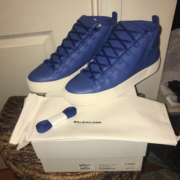 balenciaga arena high blue